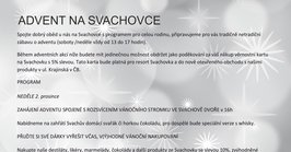 Advent na Svachovce 2018